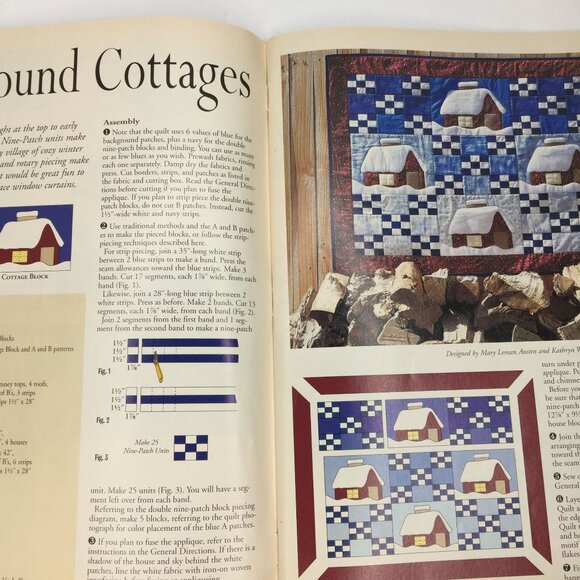 Quilters Newsletter Quilt It For December 1998 Christmas Magazine Quilting Patte - Picture 4 of 12